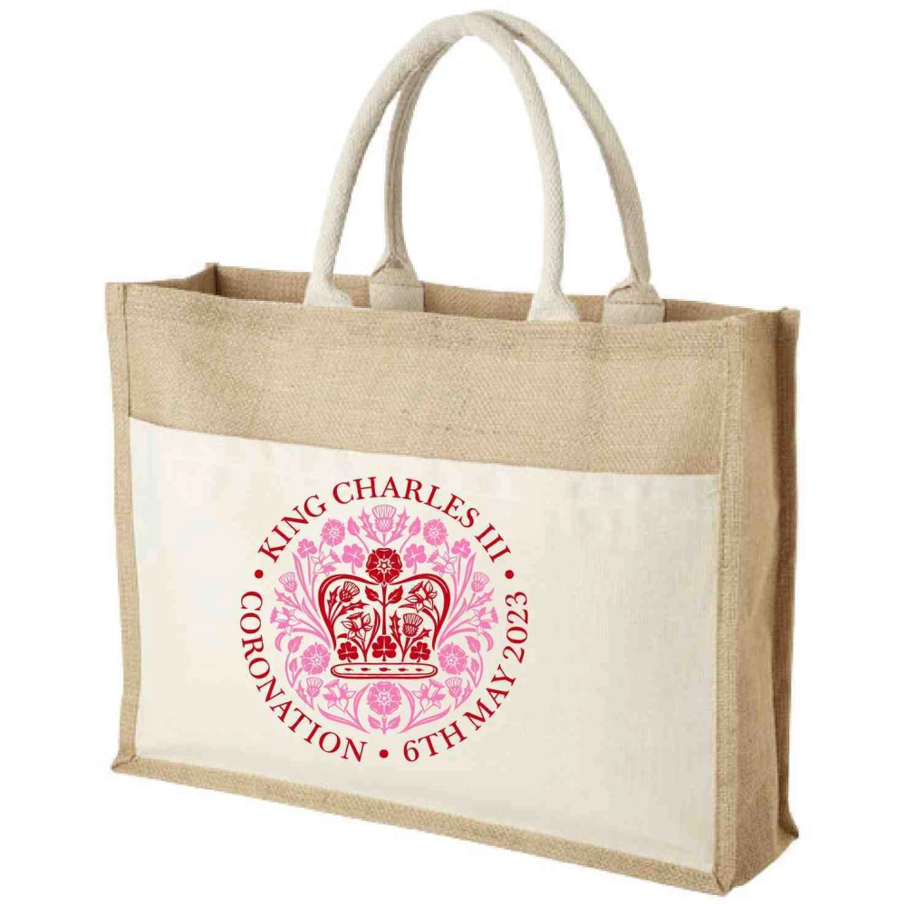 Mumbay cotton pocket jute tote bag 18L