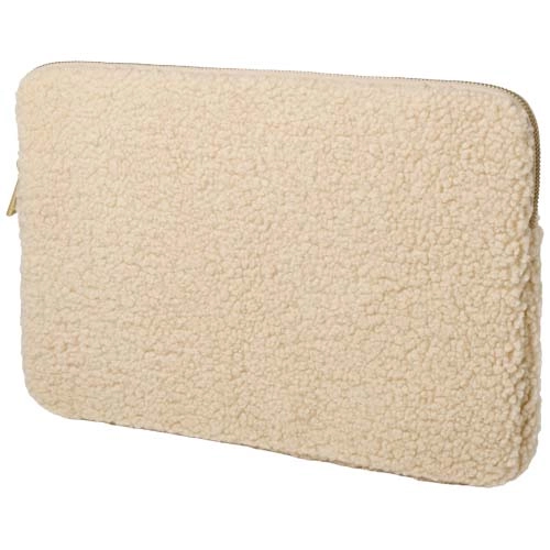 Bear 13" GRS recycled sherpa laptop sleeve 2L