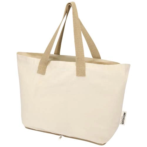 Sierra 140 g/m² GRS recycled foldable cotton tote bag 12L