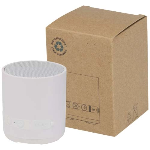 Hunor 3W recycled plastic wireless speaker