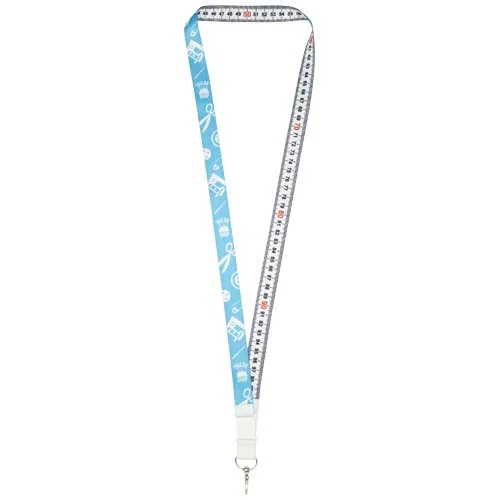 Isla 1-metre recycled PET sublimation lanyard with safety breakaway