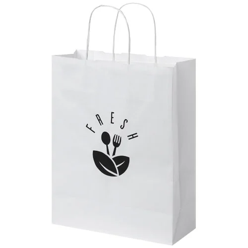 Kraft 80 g/m2 paper bag with twisted handles - 25 x 11 x 32 cm