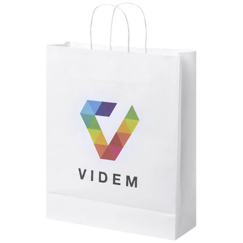 Kraft 80-90 g/m2 paper bag with twisted handles - 32 x 12 x 40 cm