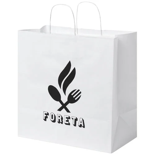 Kraft 80-90 g/m2 paper bag with twisted handles - 34 x 20 x 35 cm