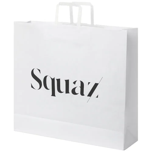 Kraft 90-100 g/m2 paper bag with flat handles - 49.5 x 14 x 44 cm