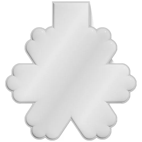 RFX™ M-10 snowflake reflective PVC magnet 