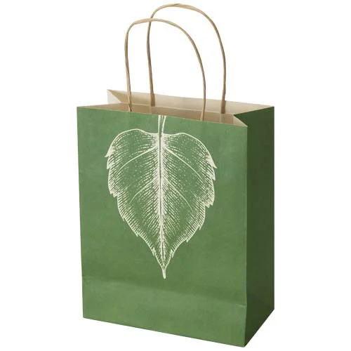 Agricultural 150 g/m2 waste paper bag with twisted handles - 18 x 9 x 23 cm