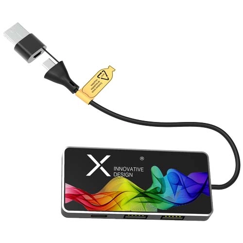 SCX.design H20 8-in-1 USB hub with dual input and 6-ports