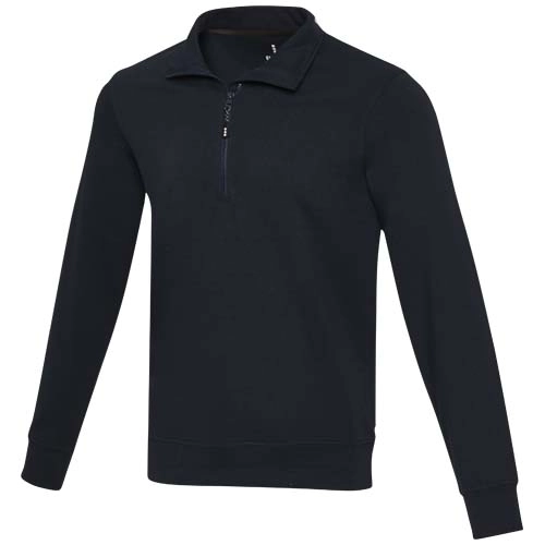 Tin 280 g/m² unisex Aware™ recycled quarter zip sweater 