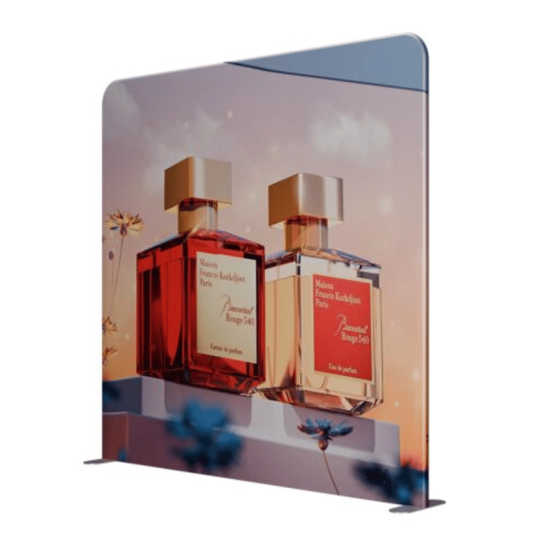2.4m Soft Touch Straight Fabric Display