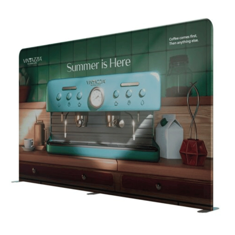 4m Soft Touch Straight Fabric Display