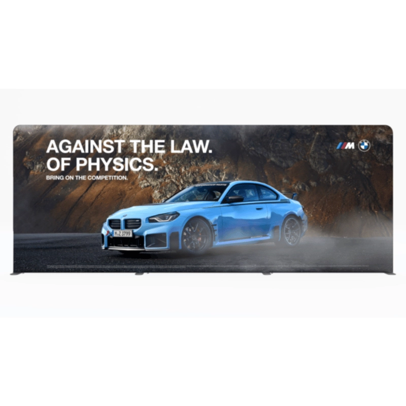 6m Soft Touch Straight Fabric Display