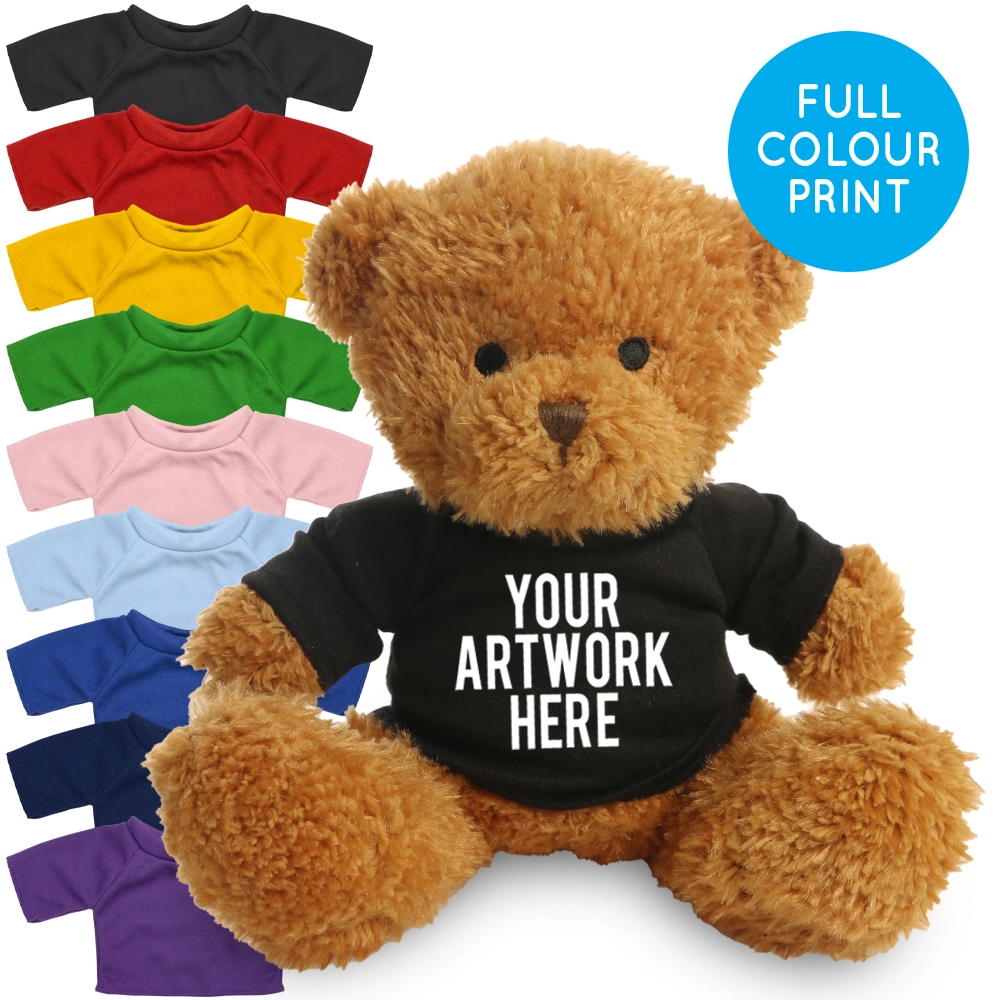 Printed Golden 18cm James bear - Black t-shirt