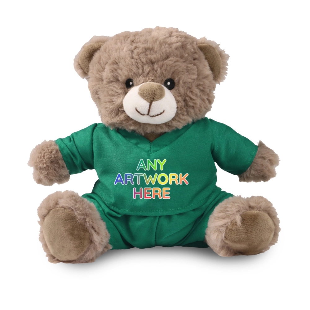 20cm Mocha Catherine Bear with Scrubs Outfit