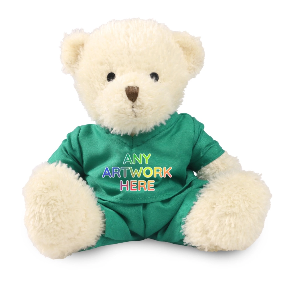 White 18cm James Bear with Scrubs Outfit