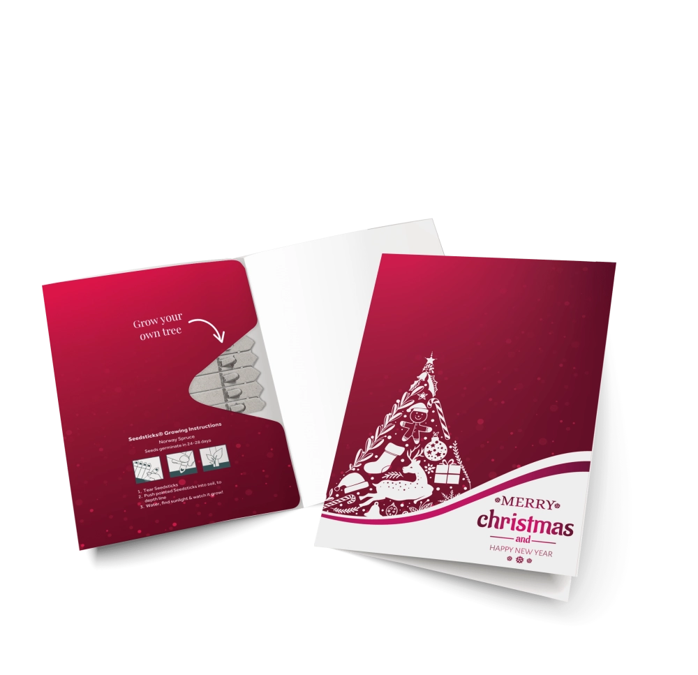 Christmas Seedsticks® Greeting Cards