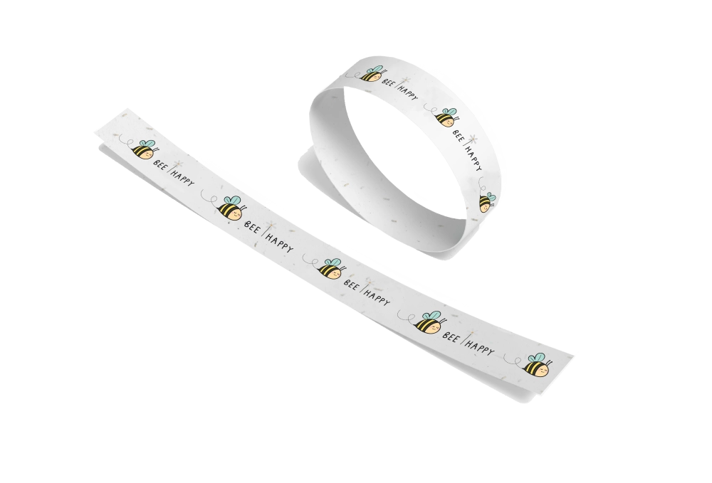 Seeded Paper Wristbands