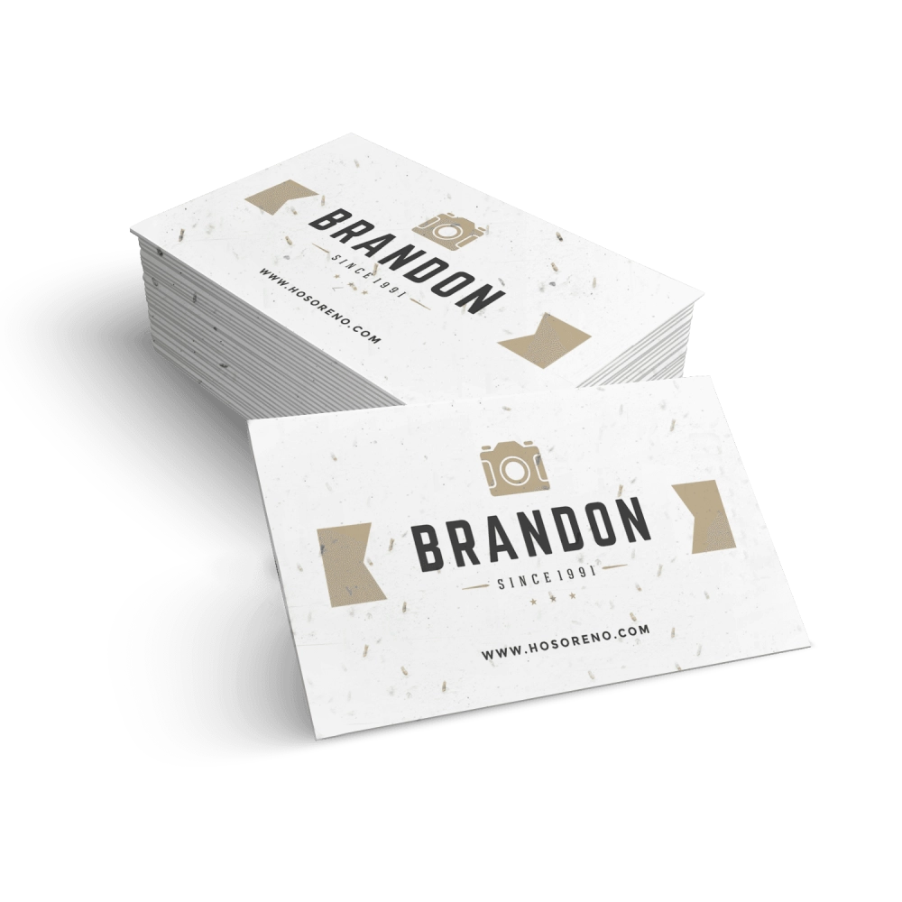 Seeded Paper Business Cards (1PP)