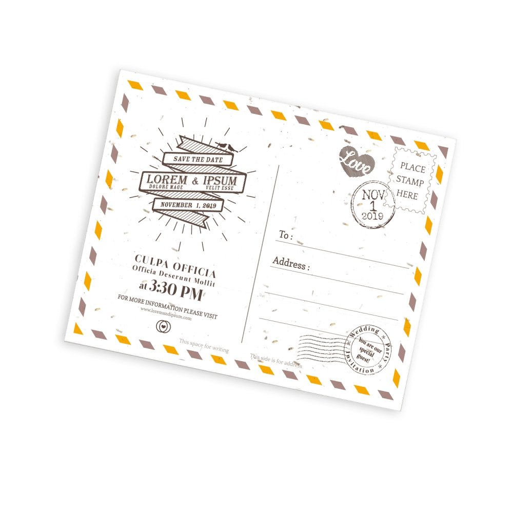 Seeded Paper Postcards A5 (1PP)