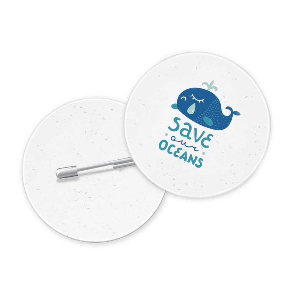 Seeded Paper Button Badges