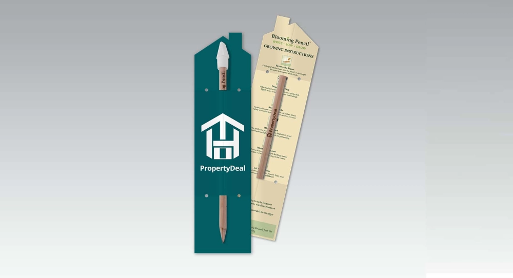 Blooming Pencil with House Shaped Backing Card 