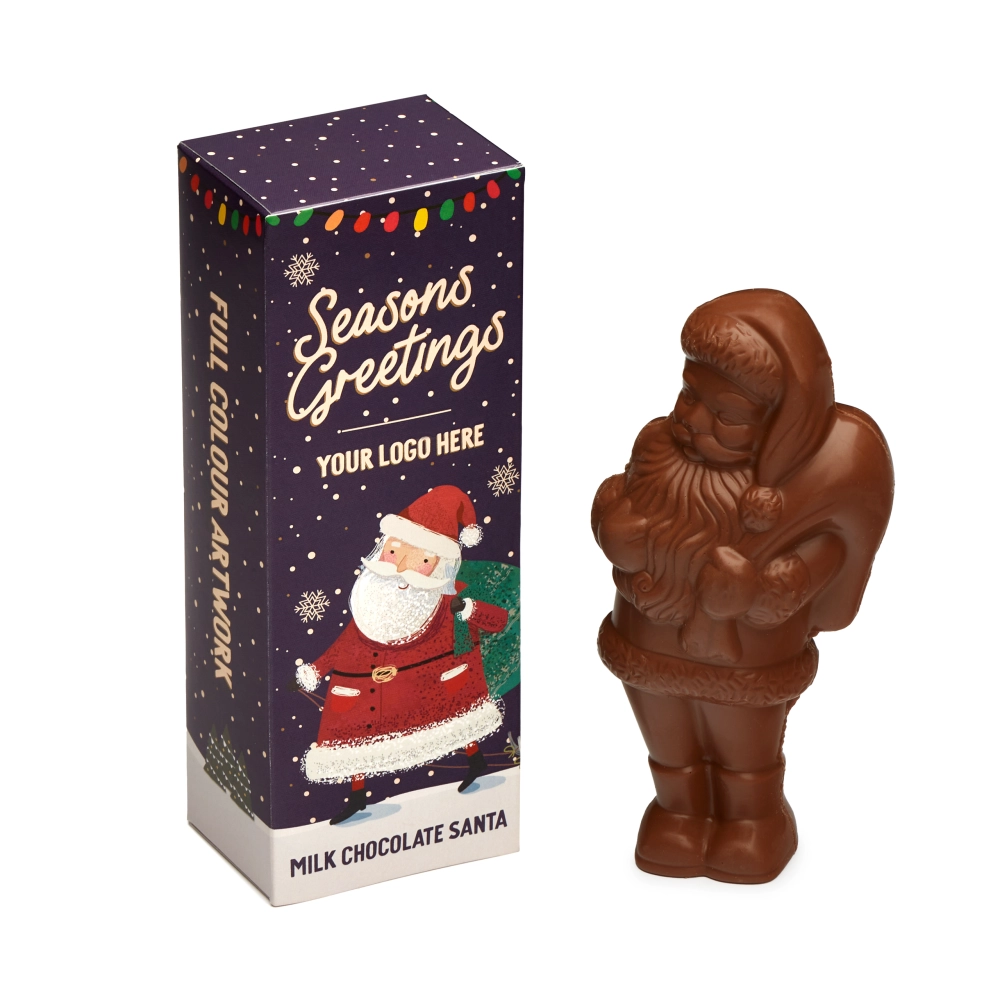 Winter Collection `25 - Eco Flip Top Box - Milk Chocolate³ - Santa