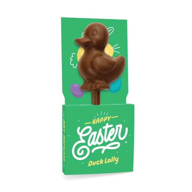 Easter - Eco Lolly Box - Milk Chocolate³ - Duck Lolly