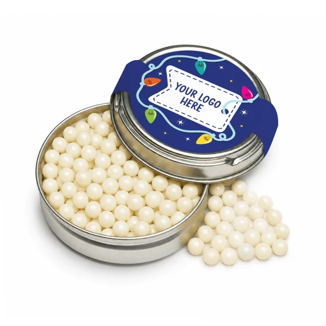 Winter Collection - Caviar Tin - White Chocolate Pearls