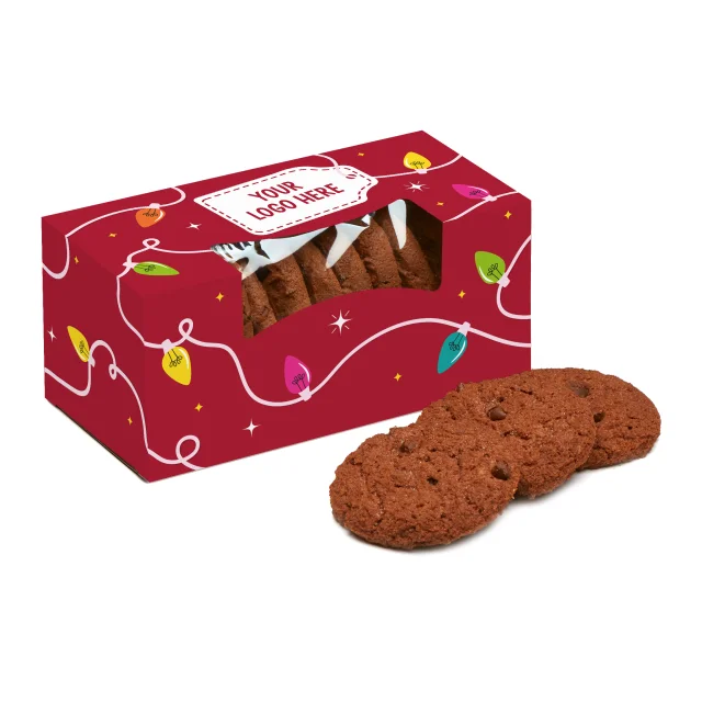 Winter Collection - Eco Biscuit Box - Belgian Chocolate Cookies