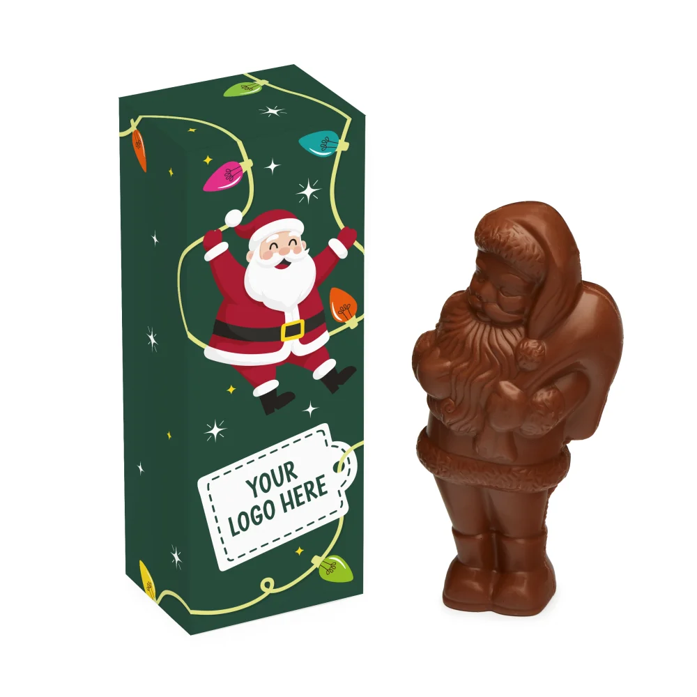 Winter Collection - Eco Flip Top Box - Milk Chocolate³ - Santa