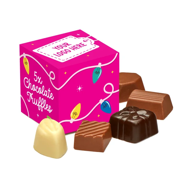 Winter Collection - Eco Maxi Cube - 5 Chocolate Truffles