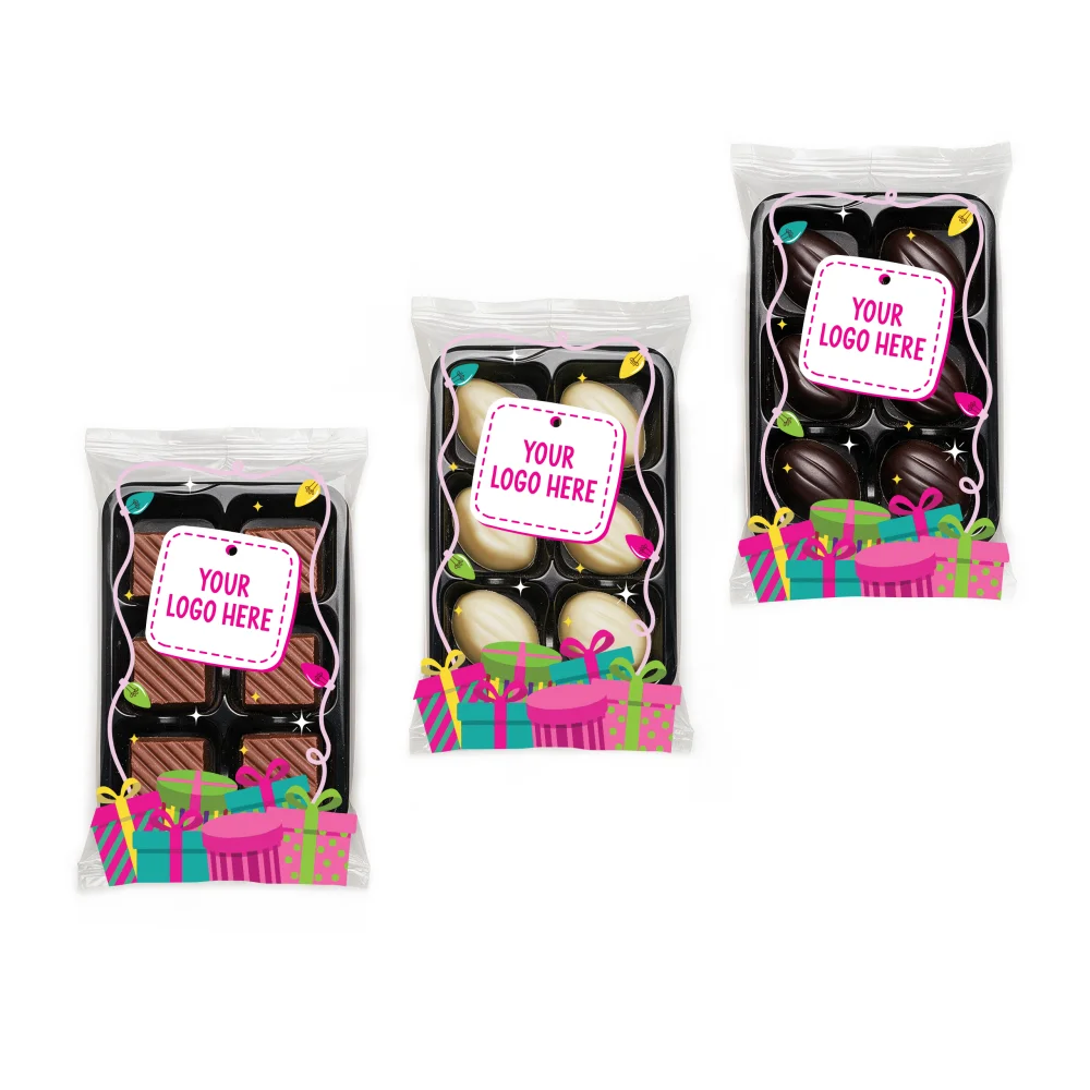 Winter Collection - Flow Wrapped Tray - 6 Chocolate Truffles