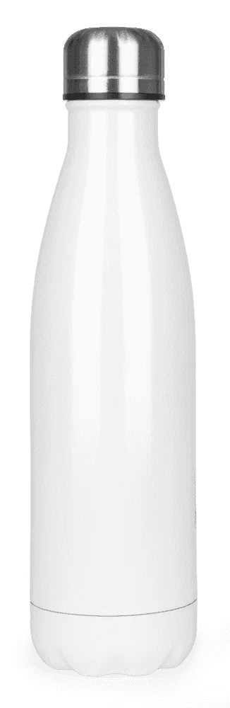 Mood Powder Coated Vacuum Bottle - 500ml Gloss White