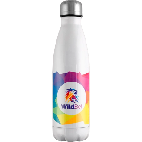 Mood Powder Coated Vacuum Bottle - 500ml Gloss White