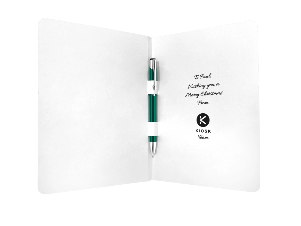 Greeting Card with Electra GRS Recycled Ballpoint Pen
