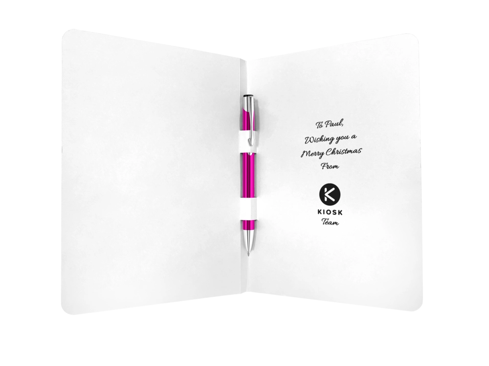 Greeting Card with Electra GRS Recycled Ballpoint Pen