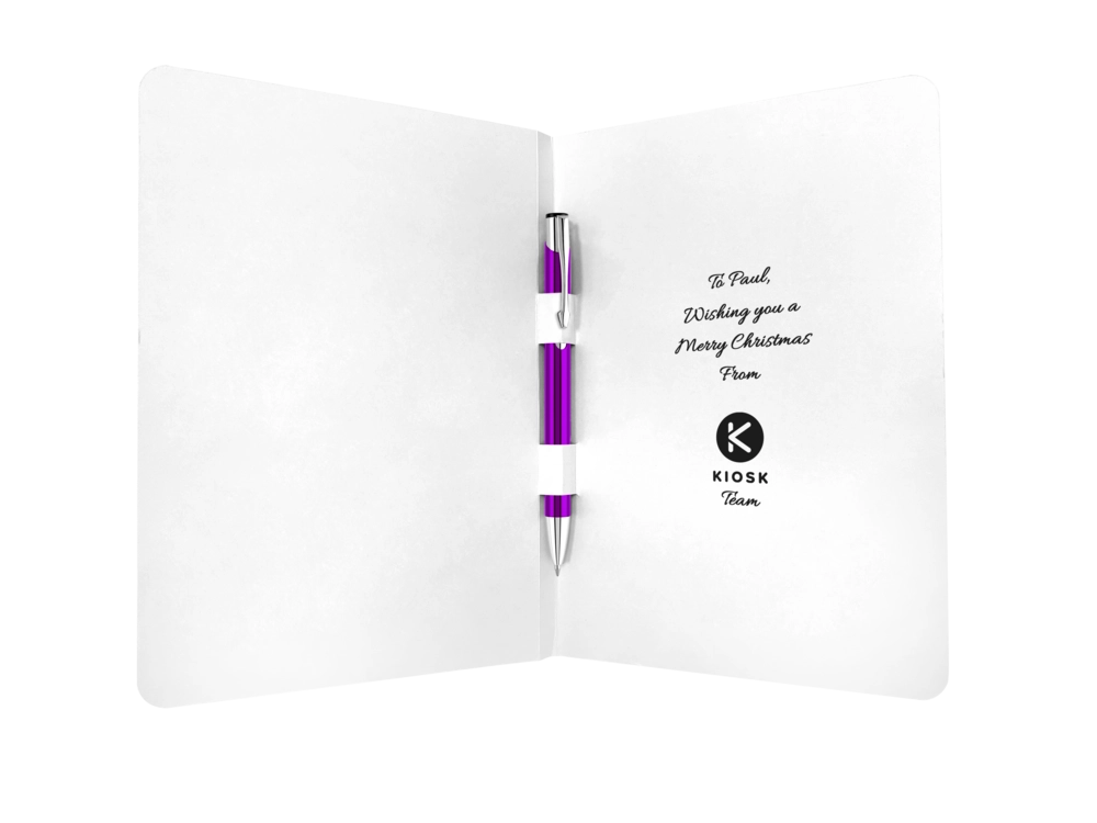 Greeting Card with Electra GRS Recycled Ballpoint Pen