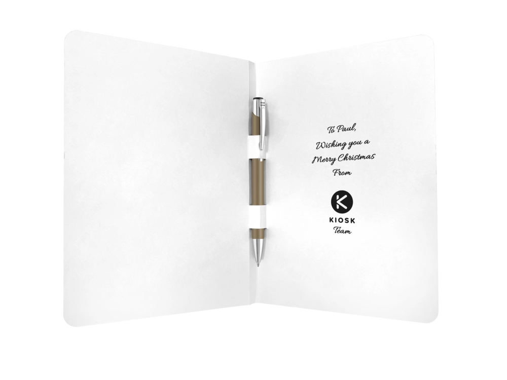Greeting Card with Mood Softfeel GRS Recycled Ballpoint Pen