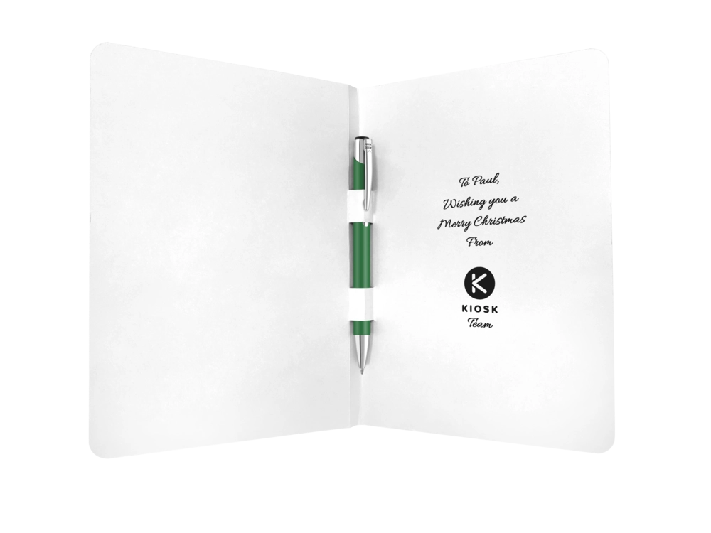 Greeting Card with Mood Softfeel GRS Recycled Ballpoint Pen