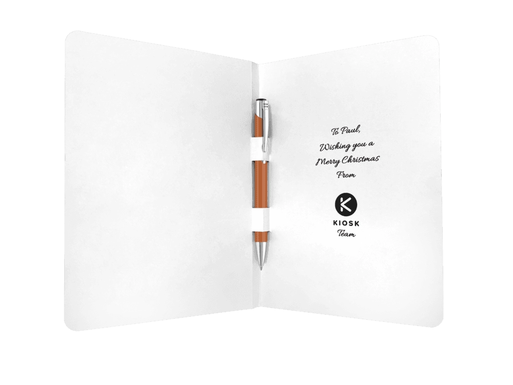 Greeting Card with Mood Softfeel GRS Recycled Ballpoint Pen