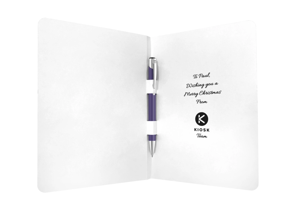 Greeting Card with Mood Softfeel GRS Recycled Ballpoint Pen