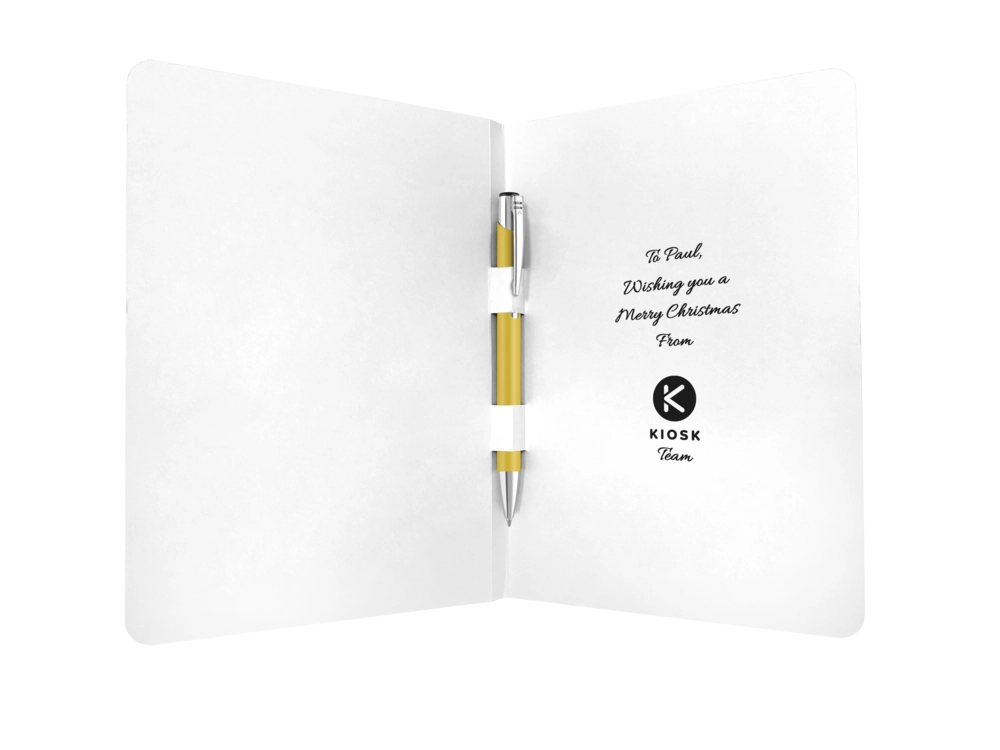 Greeting Card with Mood Softfeel GRS Recycled Ballpoint Pen