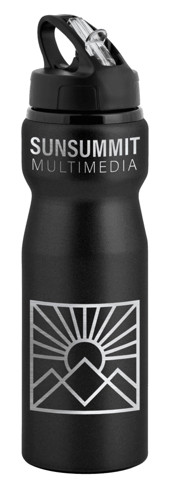 Nova Aluminium Water Bottle with Flip Sipper Lid - 750ml