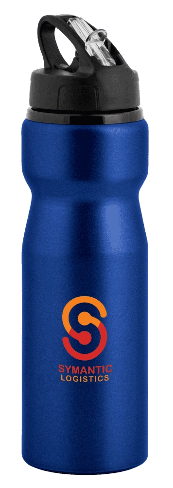 Nova Aluminium Water Bottle with Flip Sipper Lid - 750ml