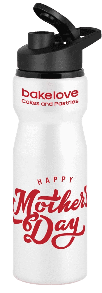 Nova Aluminium Water Bottle with Snap Cap Lid - 750ml