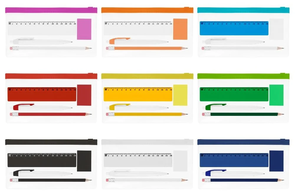 Transparent Pencil Case Kit