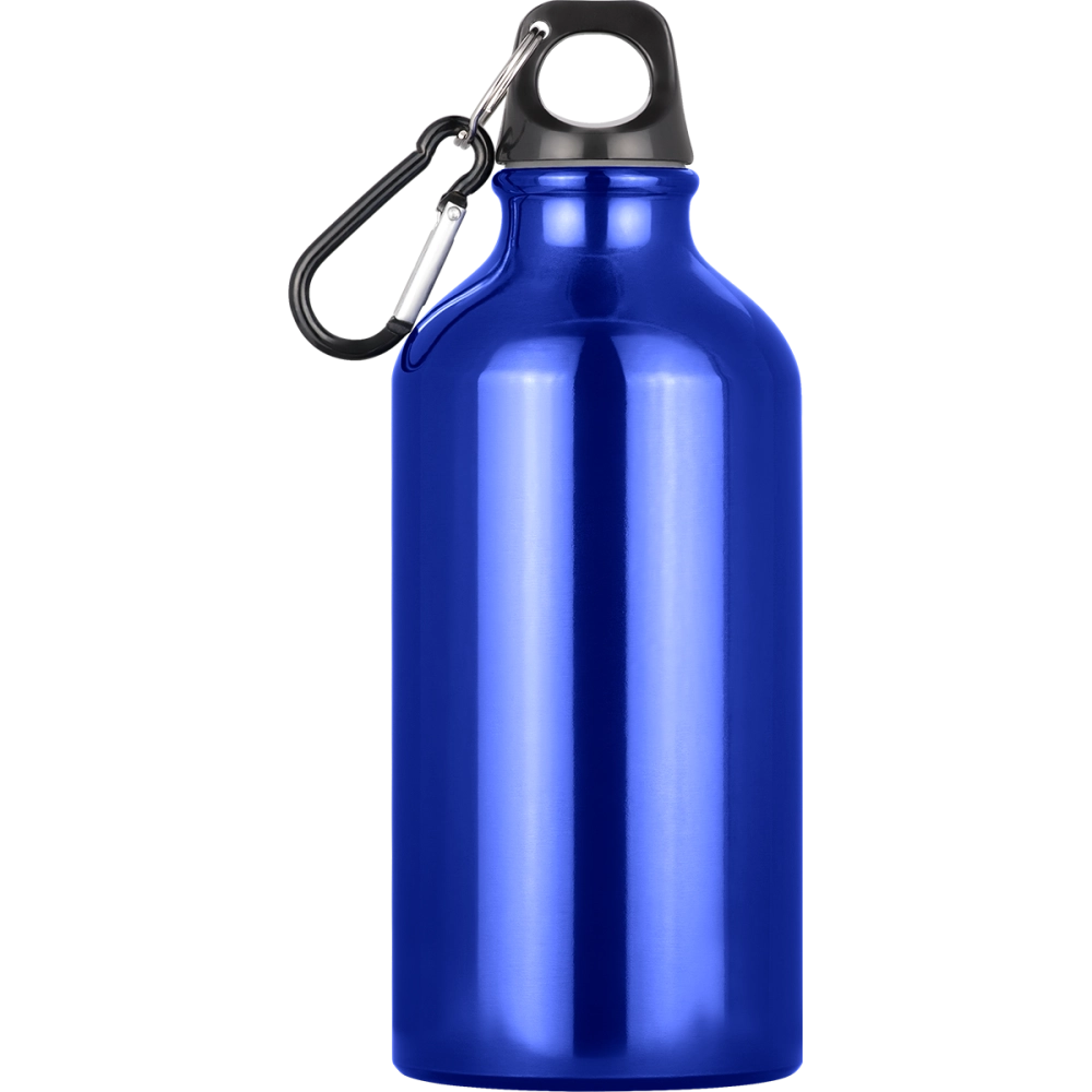 Action Aluminium Water Bottle with Carabiner Clip - 550ml