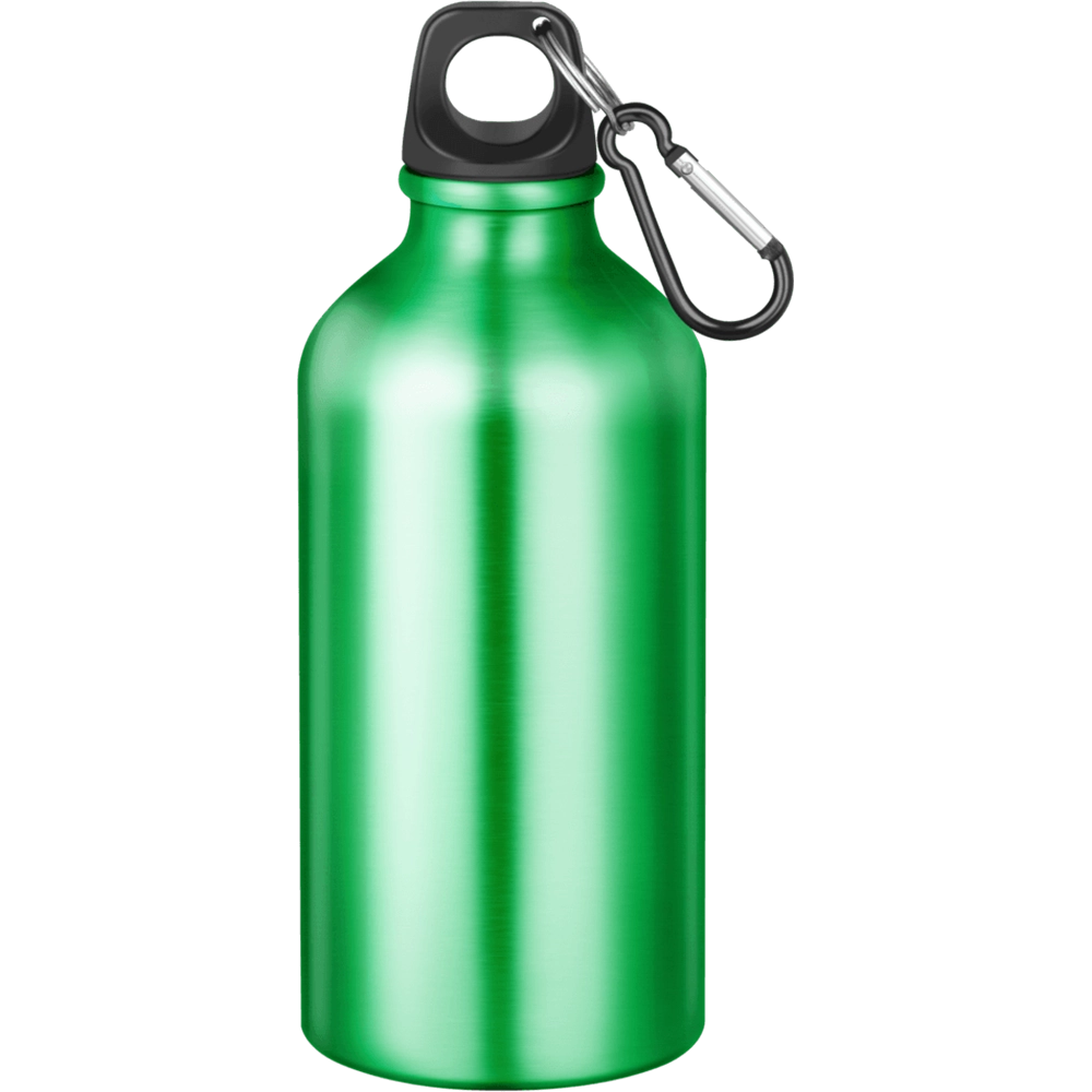 Action Aluminium Water Bottle with Carabiner Clip - 550ml