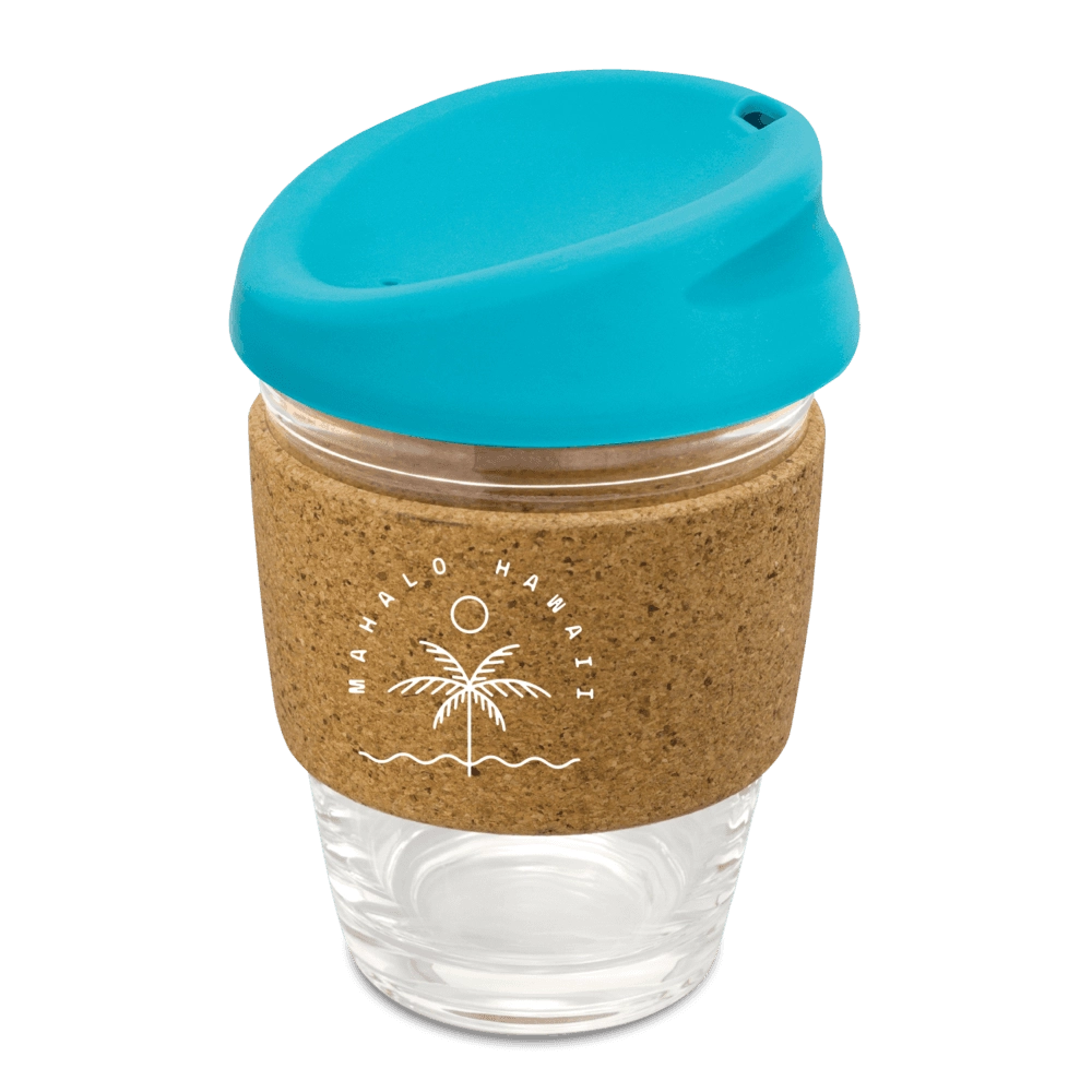 Kiato Borosilicate Glass Coffee Cup with Cork Band - 350ml