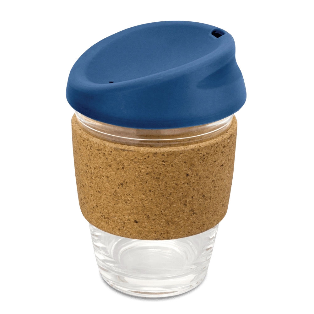 Kiato Borosilicate Glass Coffee Cup with Cork Band - 350ml